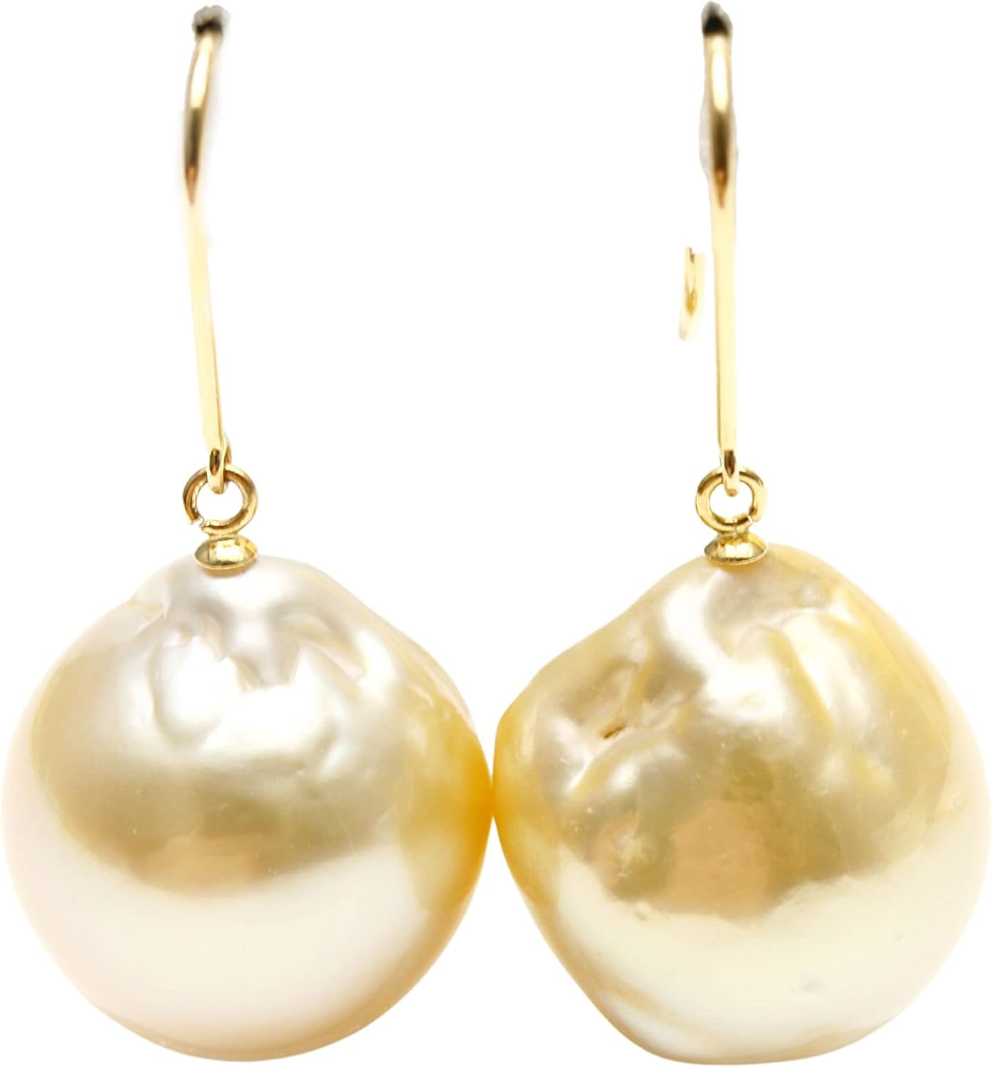 南洋白蝶真珠ゴールデンパールピアス ゴールデンパールピアス 南洋白蝶